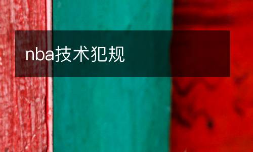 nba技術(shù)犯規(guī)